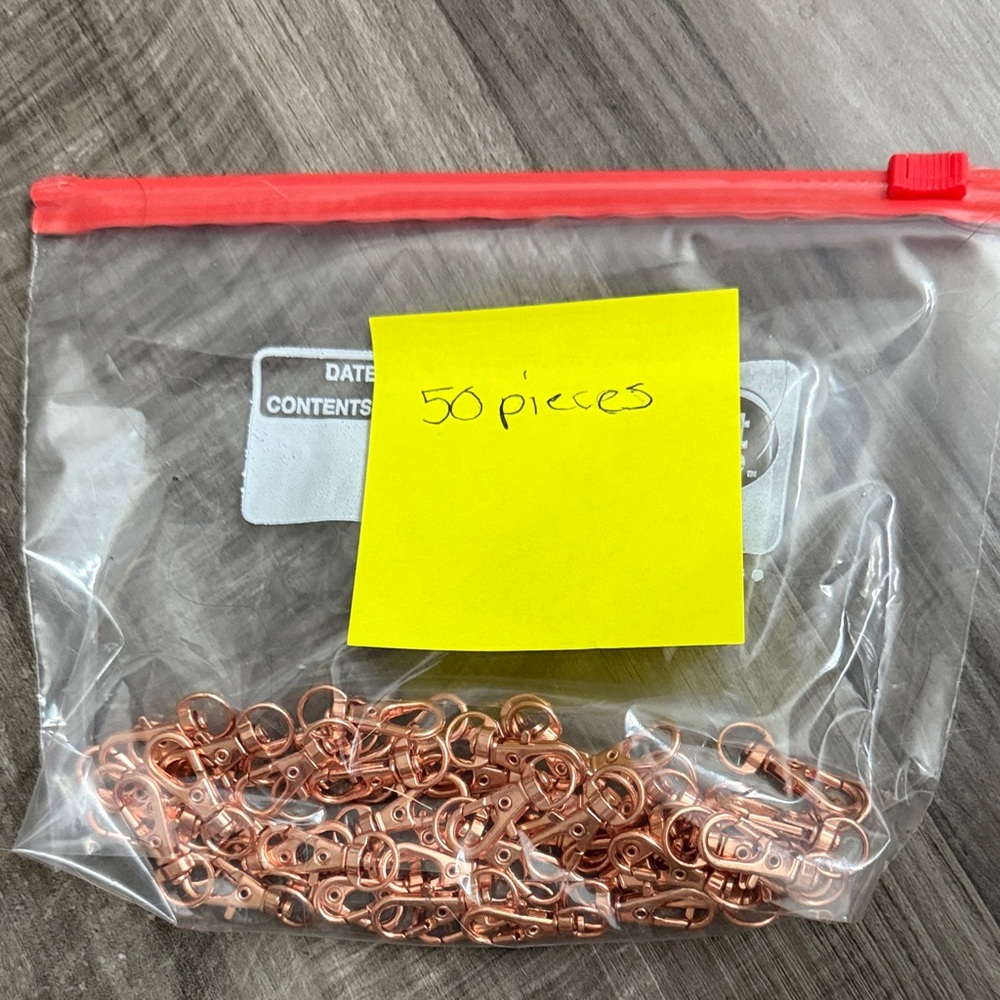 Copper Lobster Claw Clasps - 50 Pieces